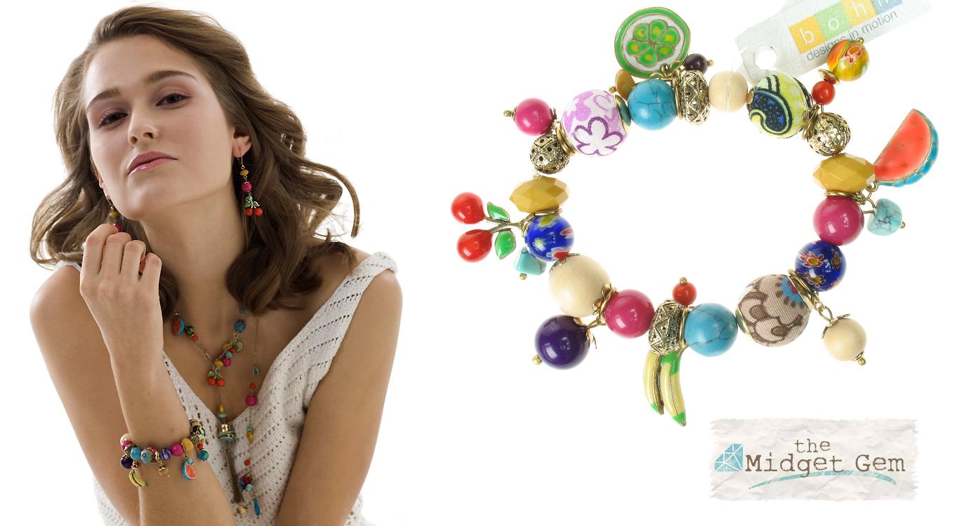 The Bohm Fruity Fruit Stretch Charm Bracelet