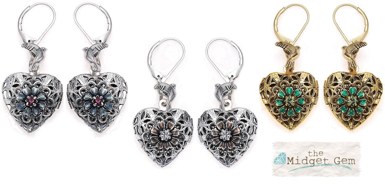 Bohm Bohemian Heart Locket Earrings