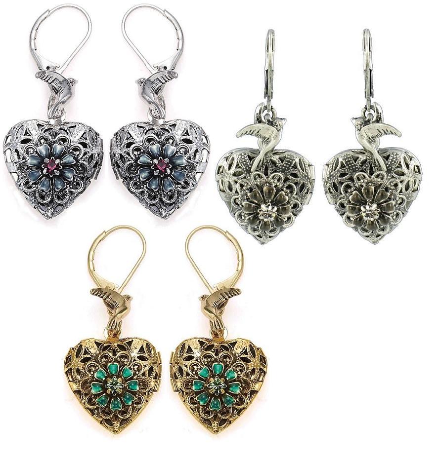 Bohm Bohemian Heart Locket Earrings