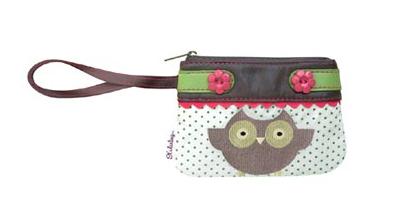 'It's Darling' Polka Dot Owl Zip Purse
