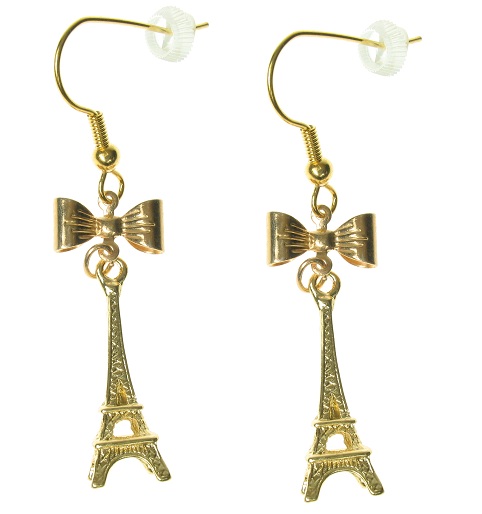 Maria Allen Eiffel Tower Gold Plate Earrings