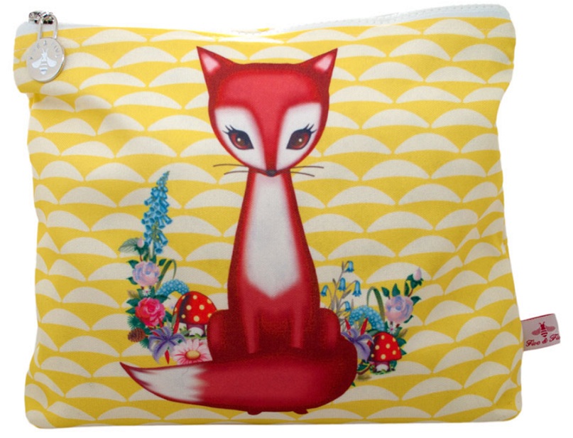 Foxy Make-Up Case - Five & Five Vintage