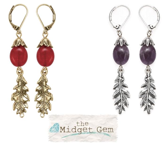 Bohm Autumn Woodland Oak Leaf Earrings