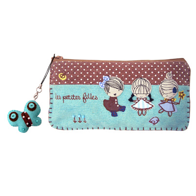 'Les petites filles'  Ooh La La Zip Pencil Case