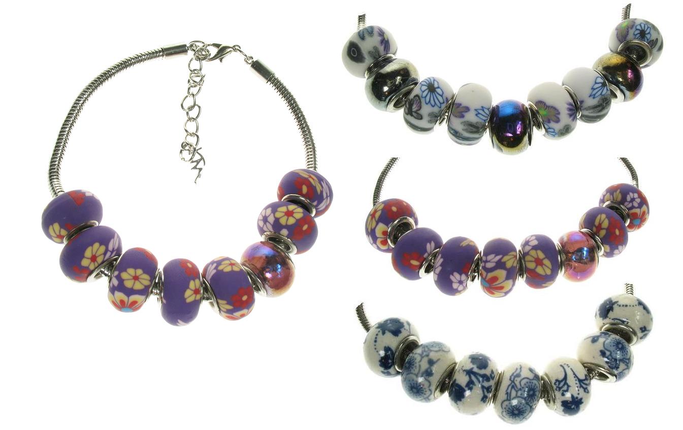 Handcrafted Charm Bead Bracelet