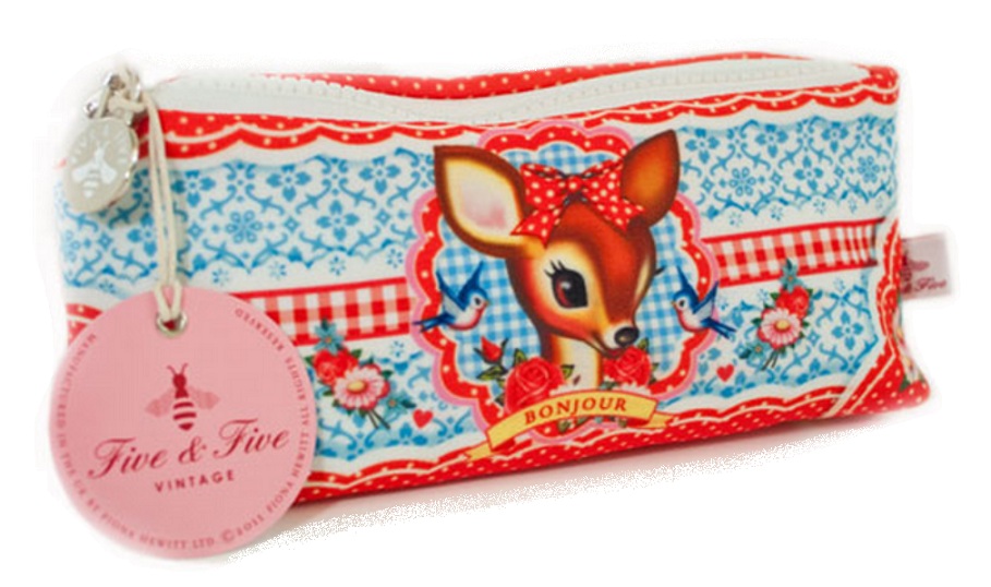 Deer & Bird Pencil Case - Five & Five Vintage