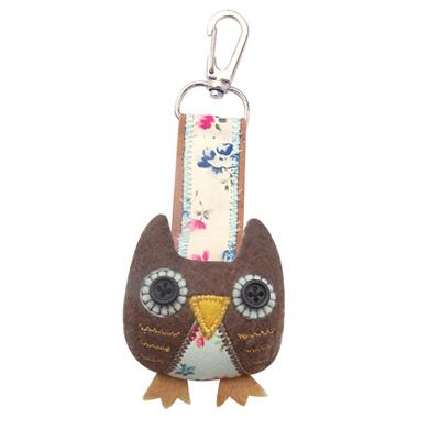 'Sugar Coated' Button Eye Owl Bag Charm