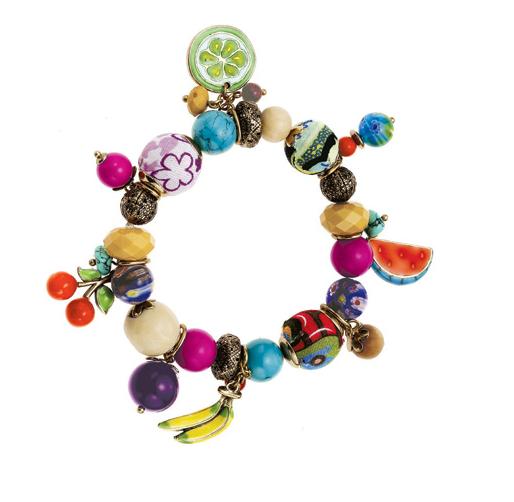 The Bohm Fruity Fruit Stretch Charm Bracelet