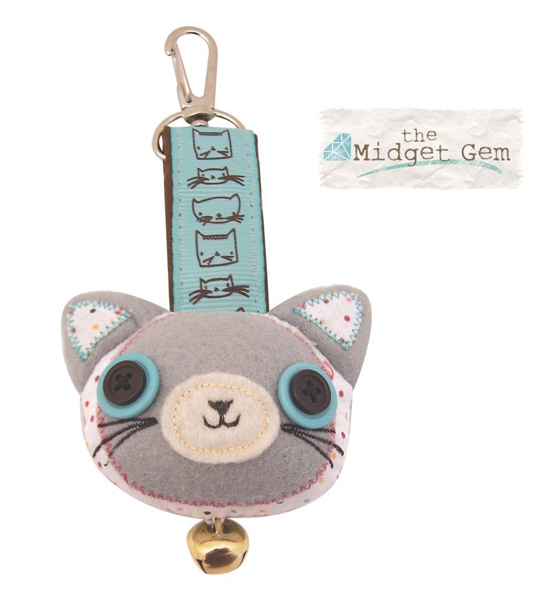 'Sugar Coated' Kitty Cat  Bag Charm
