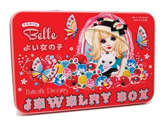 'Tokyo Belle' Jewellery Box - Tin & Contents