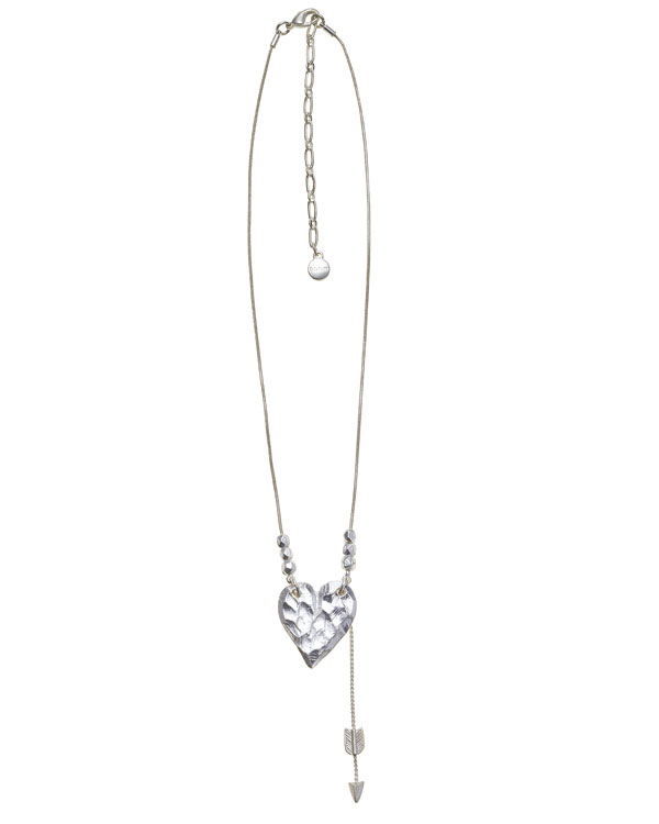 Bohm Hearts Desire Pendant Necklace - Silver Plate
