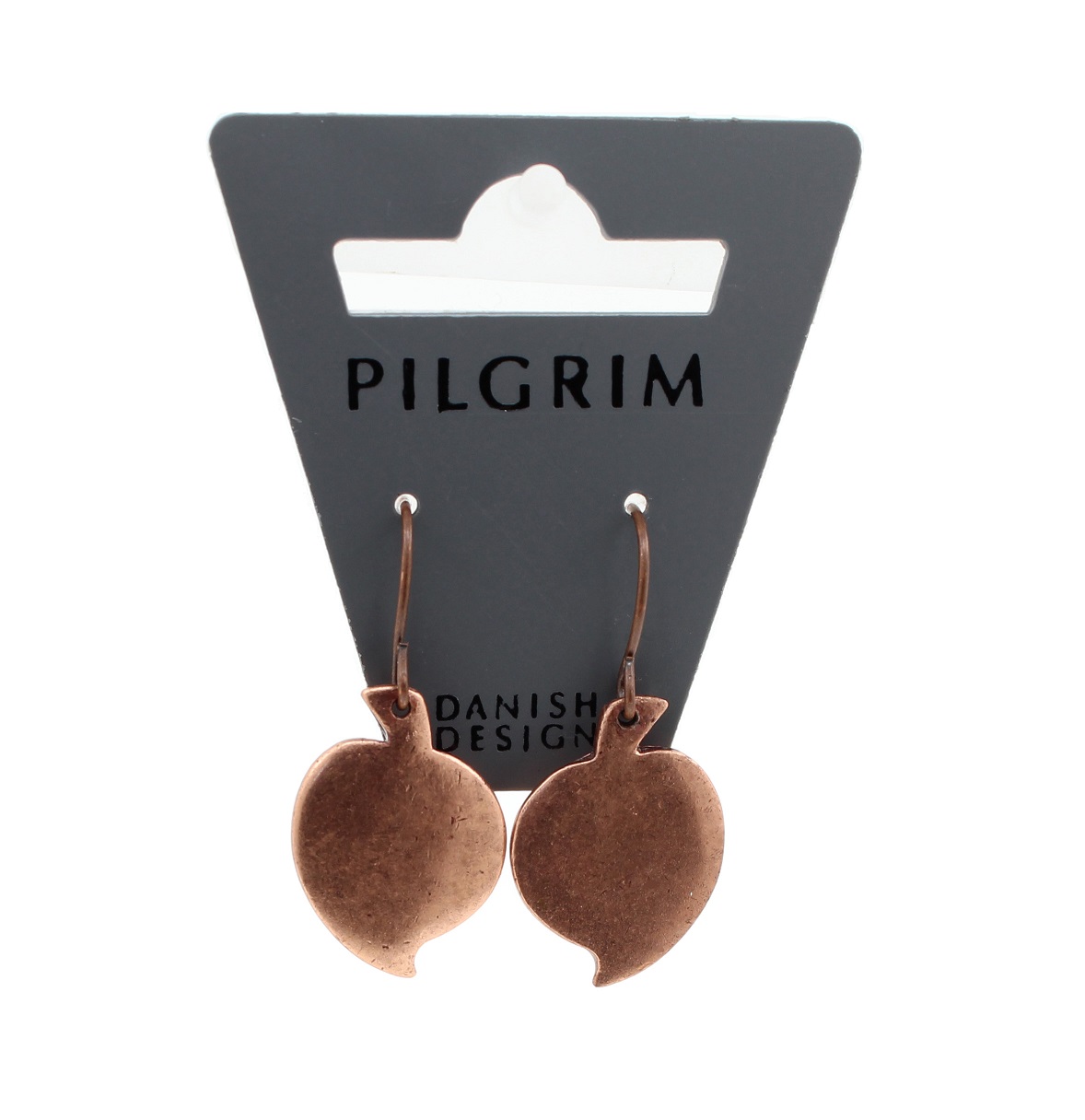 PILGRIM - Patina - Small Leaf Earrings Style 1 - Copper Plate BNWT