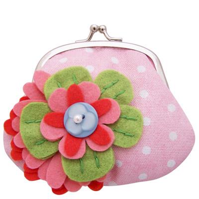 'Beautiful Day' Pastel Flower Corsage Clip Purse By Disaster Designs